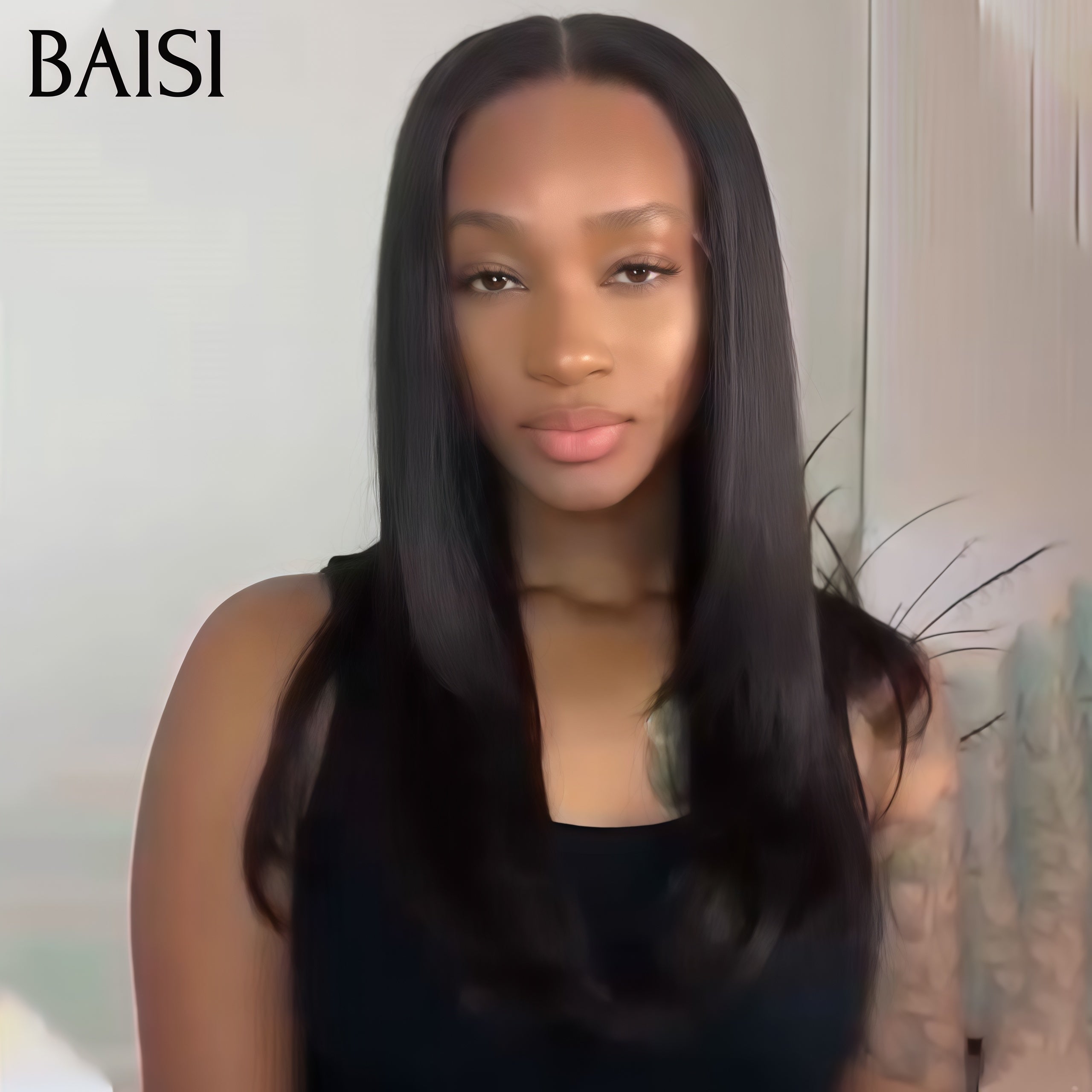 BAISI Lace Frontal Perruque Lisse En Haut De Gamme 20 Pouces 105€ Livraison En 48H TVA 0€ En 100% Raw Hair