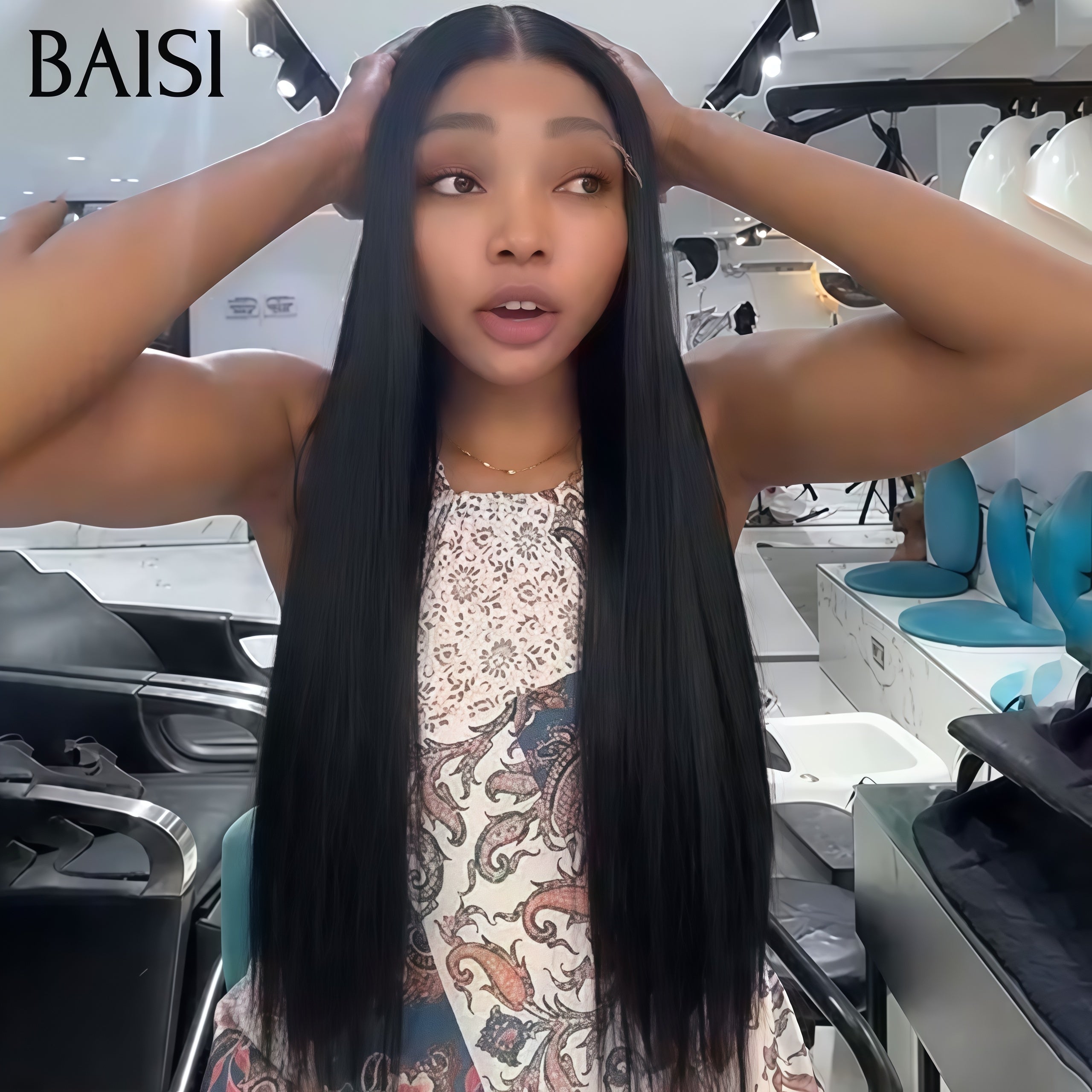 BAISI 4x4 lace closure Lisse 20 Pouces 100€ ou 3 Perruques de Luxe 450€ CODE: VIP100 Fabriquées par les cheveux double drawn en 100% vrais cheveux humains