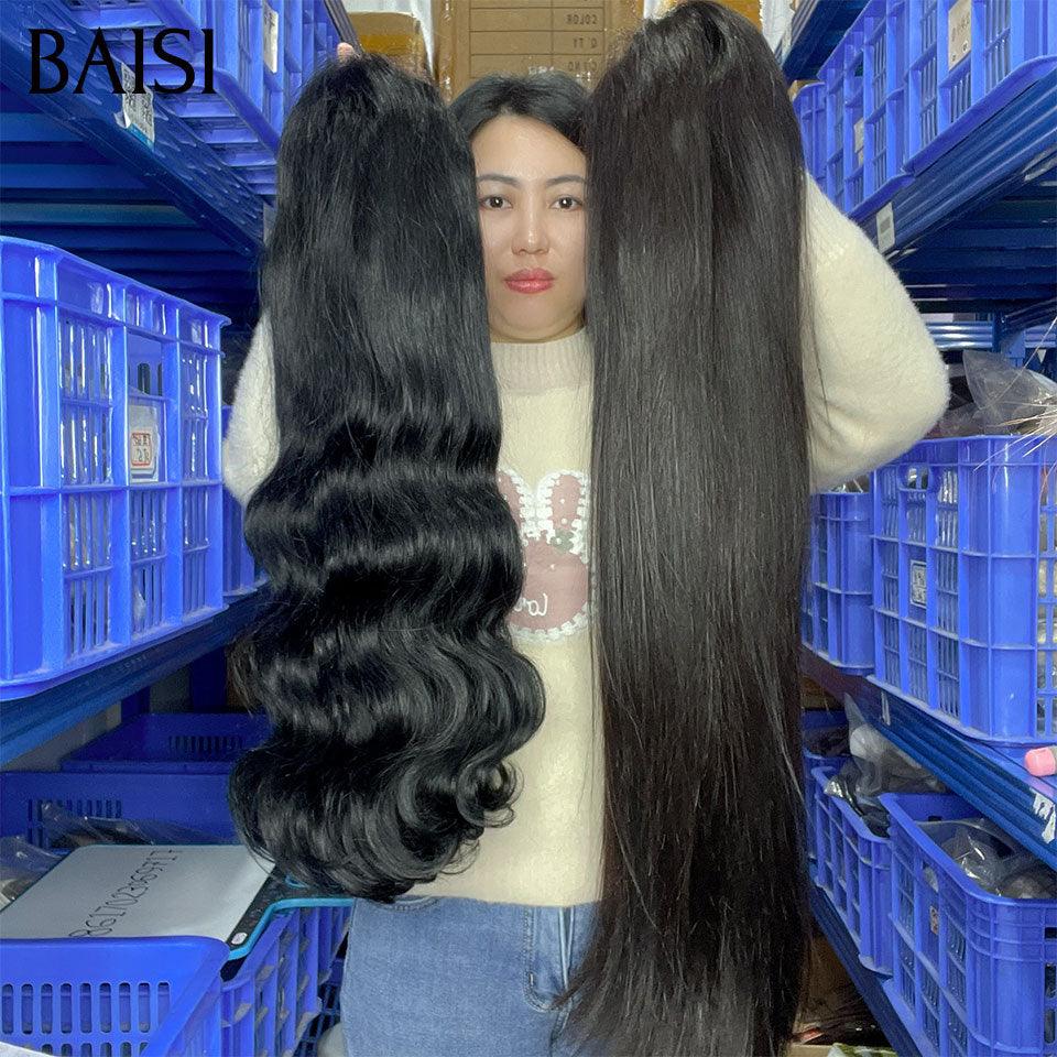 BAISI 13X6 lace frontal Perruque Body Wave 16 Pouces 119€ ou Lisse 20 Pouces 175€ en Couleur noir En 100% Vrais Cheveux Humais Code : BS120