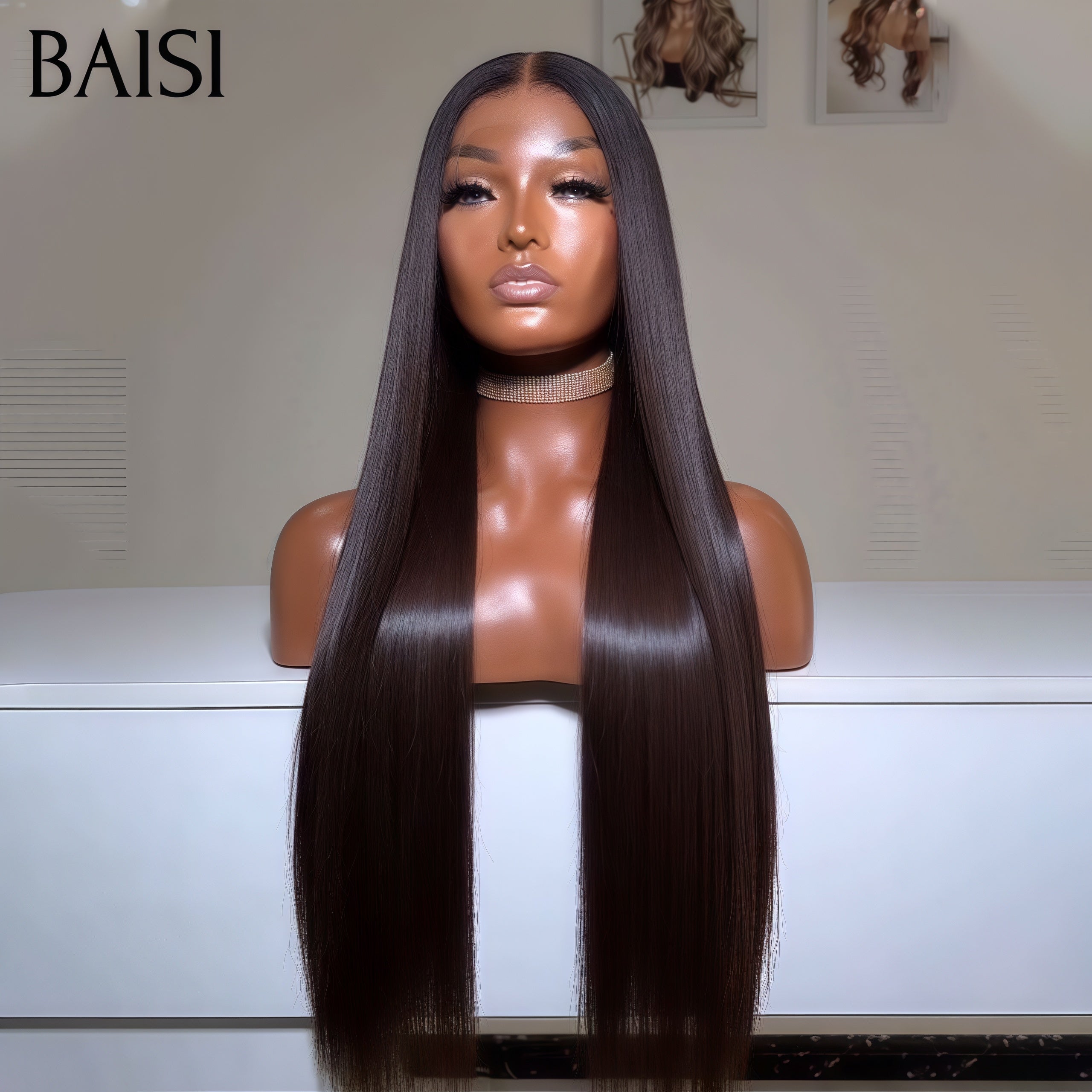 BAISI 4X4 lace closure Lisse 22 Pouces 129€ ou 3 Perruques de Luxe 480€ CODE: VIP100 Fabriquées par les cheveux double drawn en 100% vrais cheveux humains