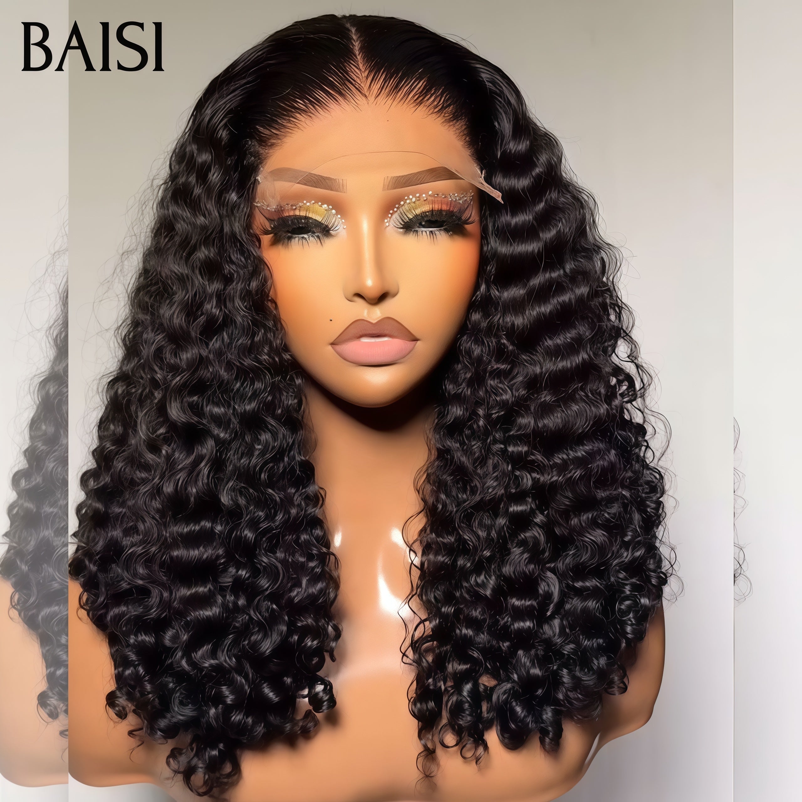 BAISI Achetez 2 perruques minimum au prix d'usine fournisseur 4x4 lace bob curly wave ou en France TVA 0€ 48H arrivé 13X4 Perruques de Luxe Curly 20 pouce A1 Fabriquées par les cheveux double drawn