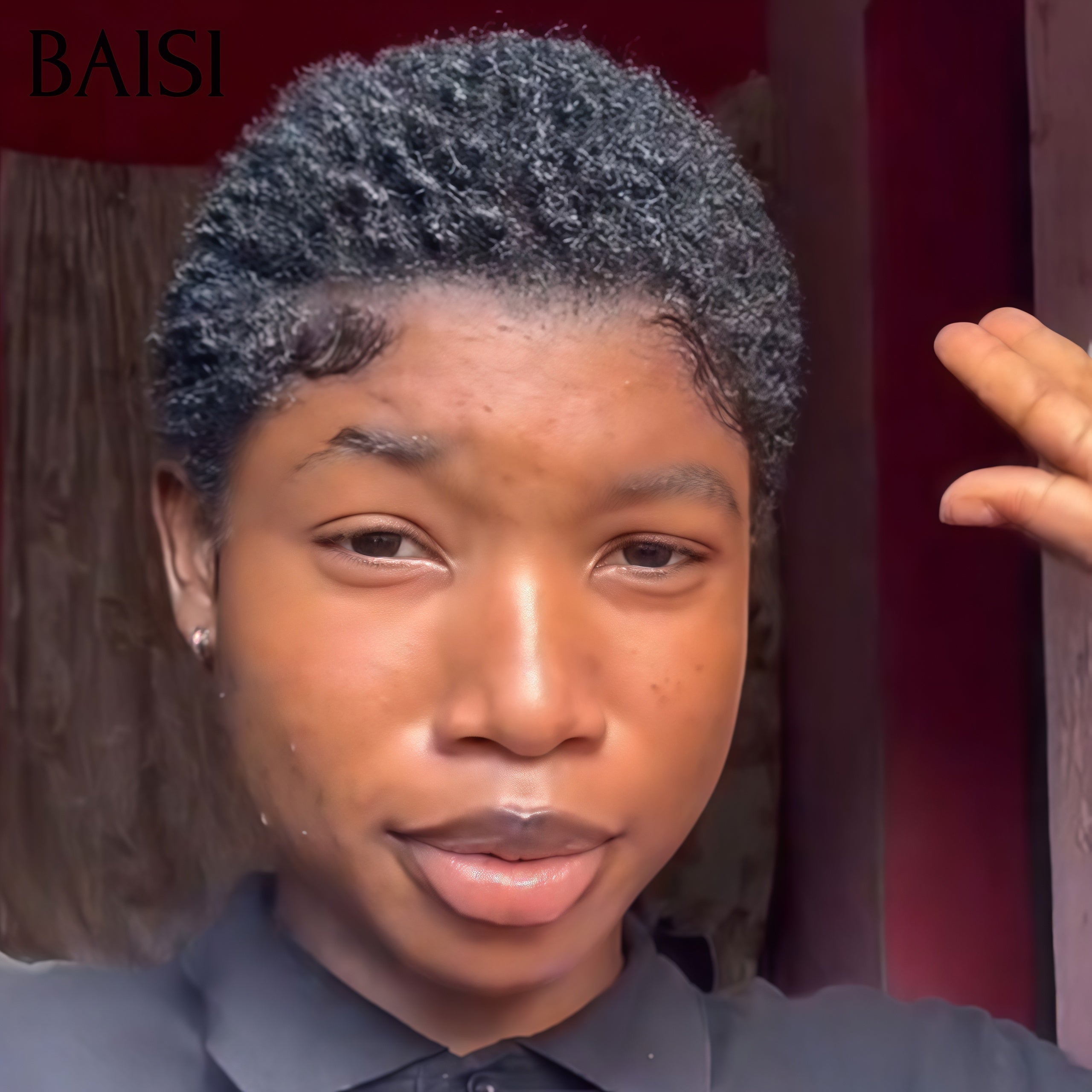 BAISI Promo Cadeaux Vague D'eau afro curly Noir+ Fer+ bonnet gratuite 59€ VIP100