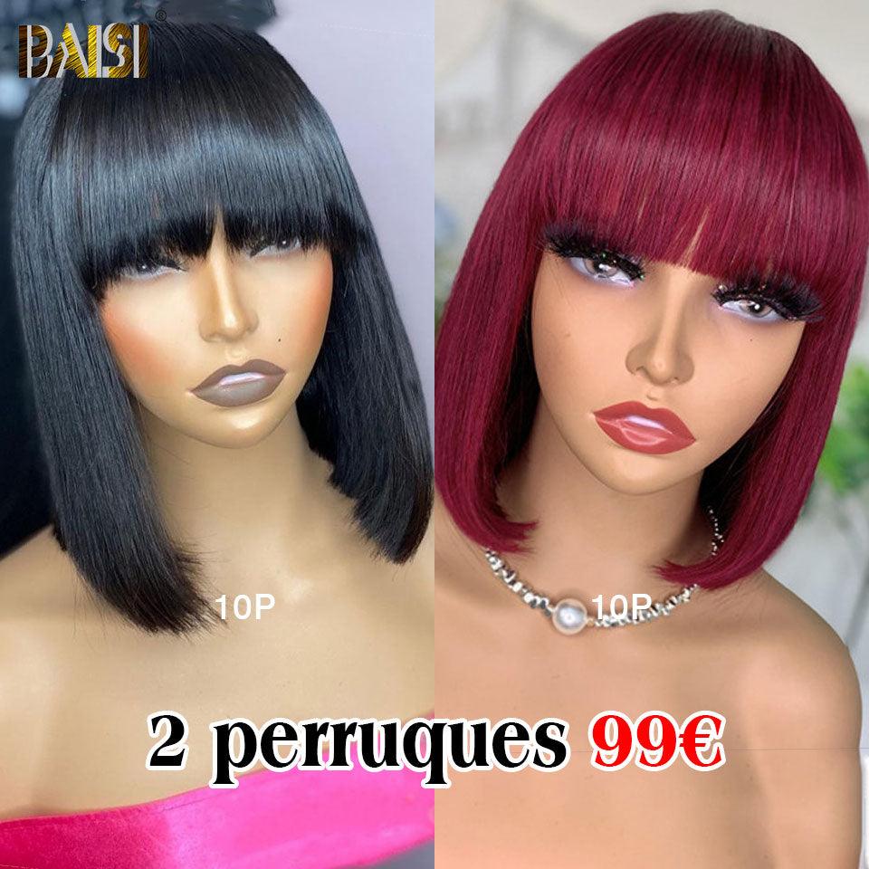 BAISI HAIR FR 2 Chinesische Schnitte Schwarz Plus Rot 99€ In 100% Echthaar (Kein Code erforderlich)