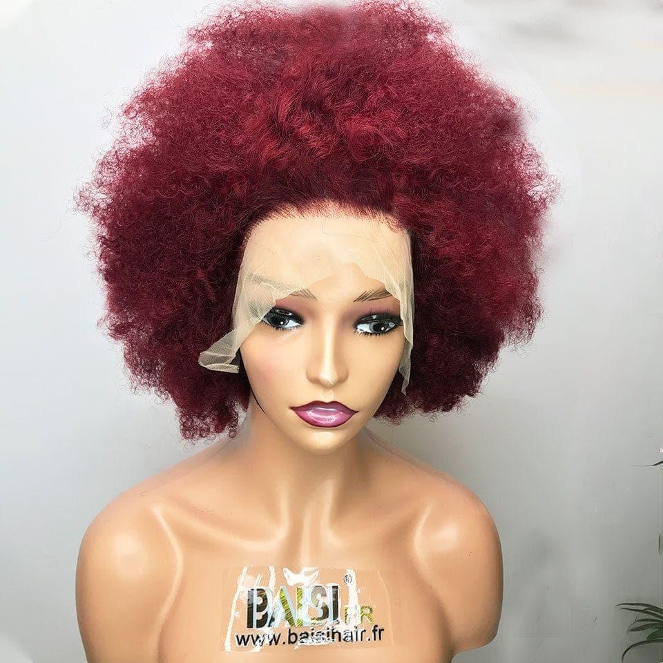 BAISI 13x4 LACE FRONTAL Afro BCP PERÜCKE aus 100 % Echthaar