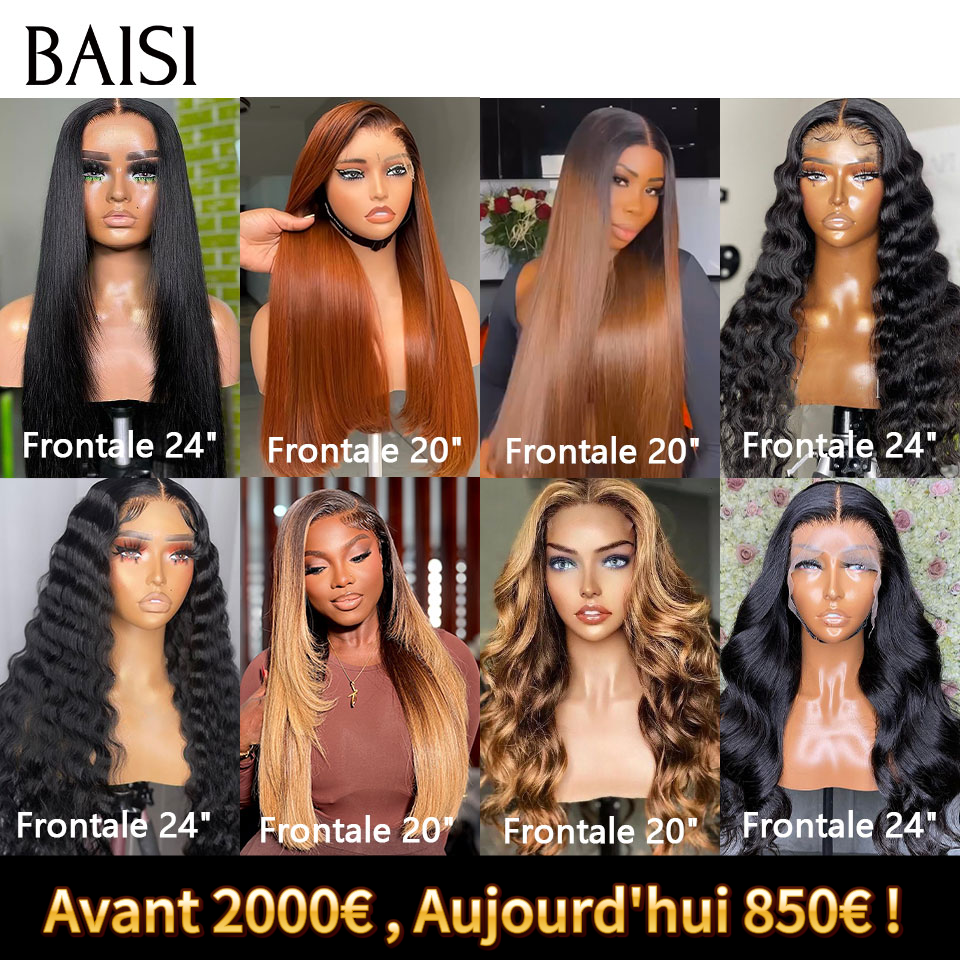 BAISI vente flash 8 perruques Avant 2000€ , Aujourd'hui 850€ ! Différents styles de perruques en 100% vrais cheveux humains
