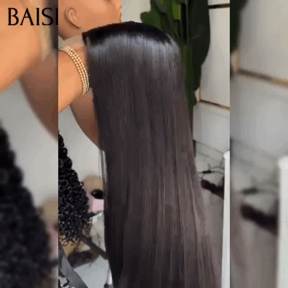 BAISI Achetez 2 perruques minimum au prix d'usine fournisseur 2x6 lace Perruques de Luxe Lisse Fabriquées par les cheveux double drawn 250% densité en 100% vrais cheveux humains