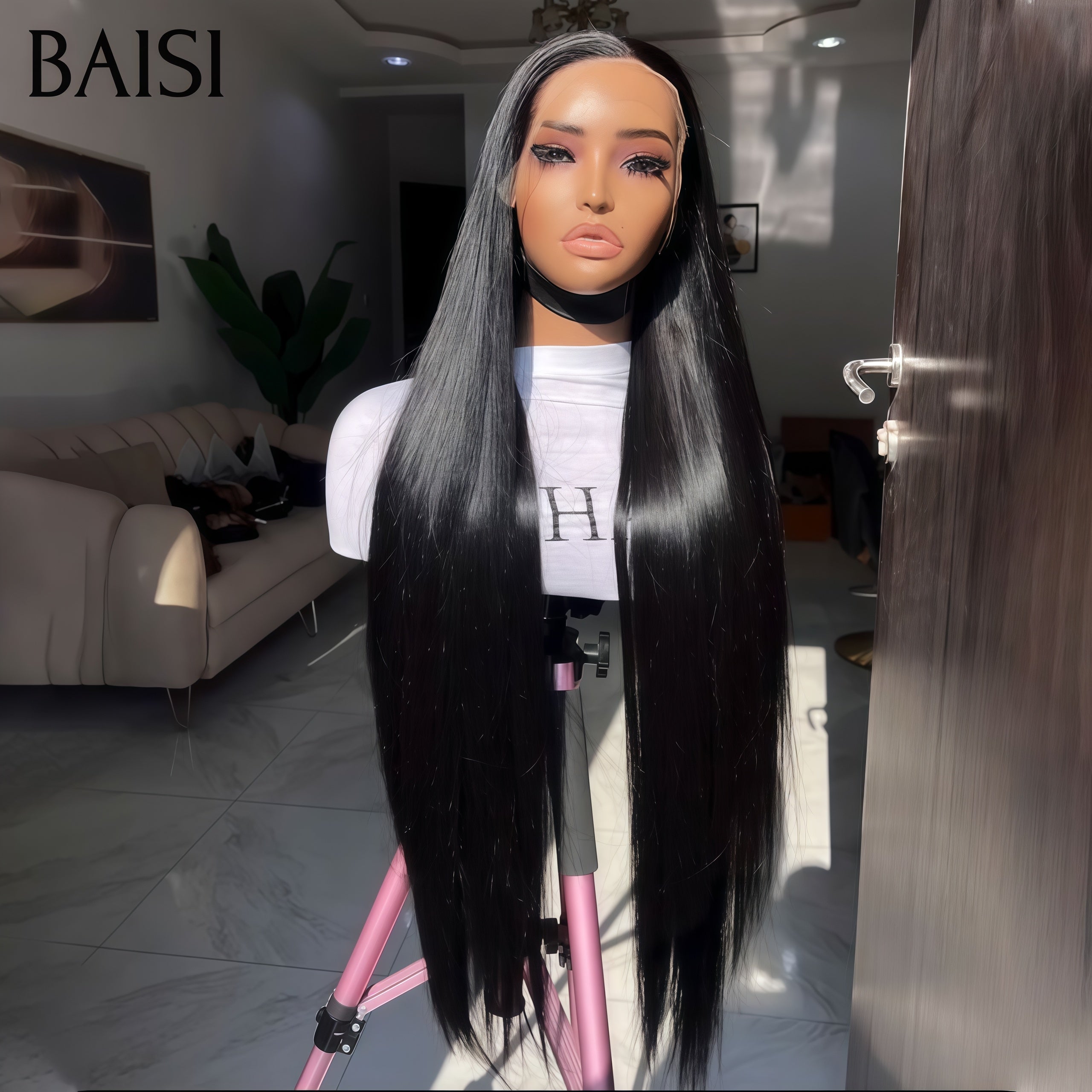 BAISI 13X4 lace frontal Lisse 32 pouces 250€ ou 3 perruques 30P Frontal en 100% cheveux humains à moitié prix 739€ MP50