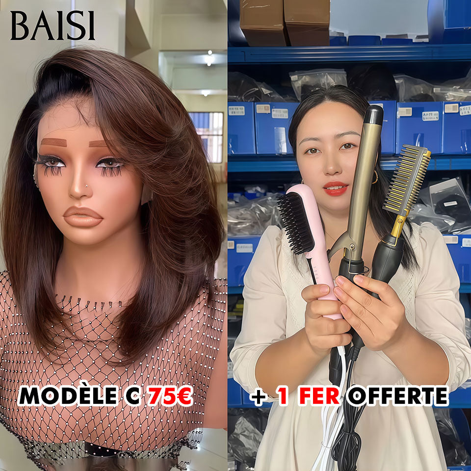 BAISI Nouvelle Arrivée Perruques 3 styles de perruques différents Notre USINE en PROMO En 100% cheveux humains
