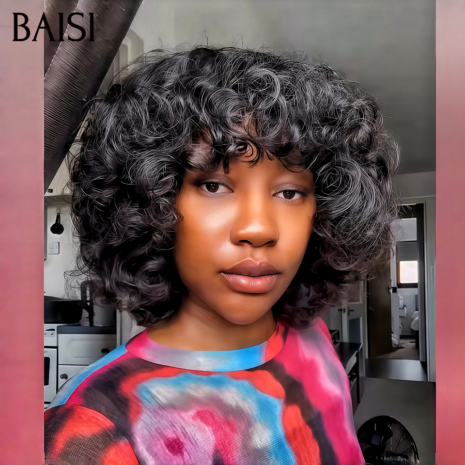 BAISI 13x4 Frontal Straight Bob Wig In Black Blonde 1B#613 Bob Cut 100% Echthaar Kaufen Sie 5 Stück FABRIKPREIS (kein Code erforderlich)