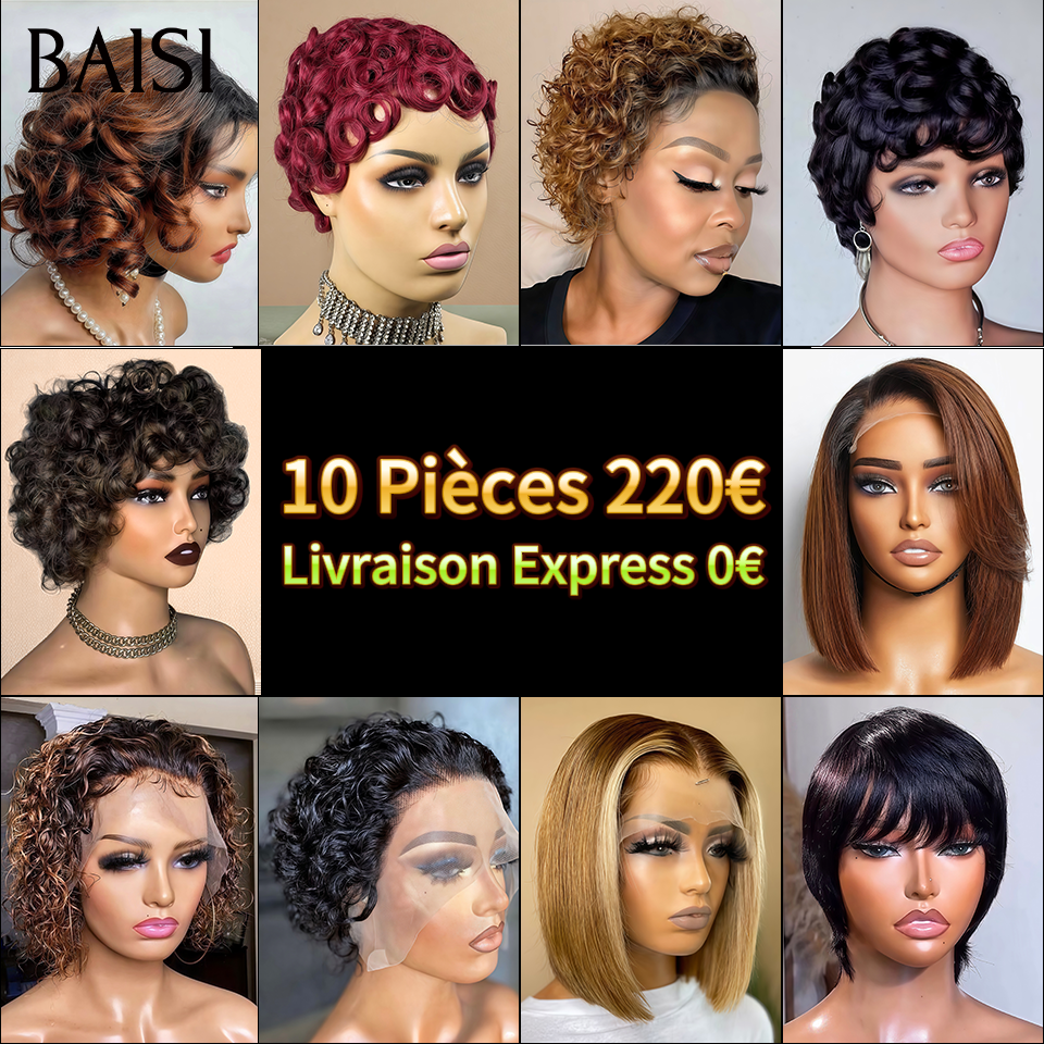 BAISI Aujourd'hui 10 Pièces 220€ promotion Facile à Revendre PROMO Prix Fournisseur Soldes en 100% Cheveux Humains