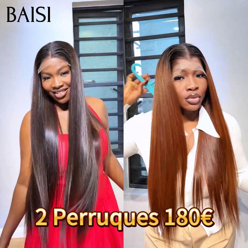 BAISI 2 Parrucche Frontal 180€ CODICE: VIP100 13x4 lace frontal Liscio 20 Pollici in 100% capelli umani veri