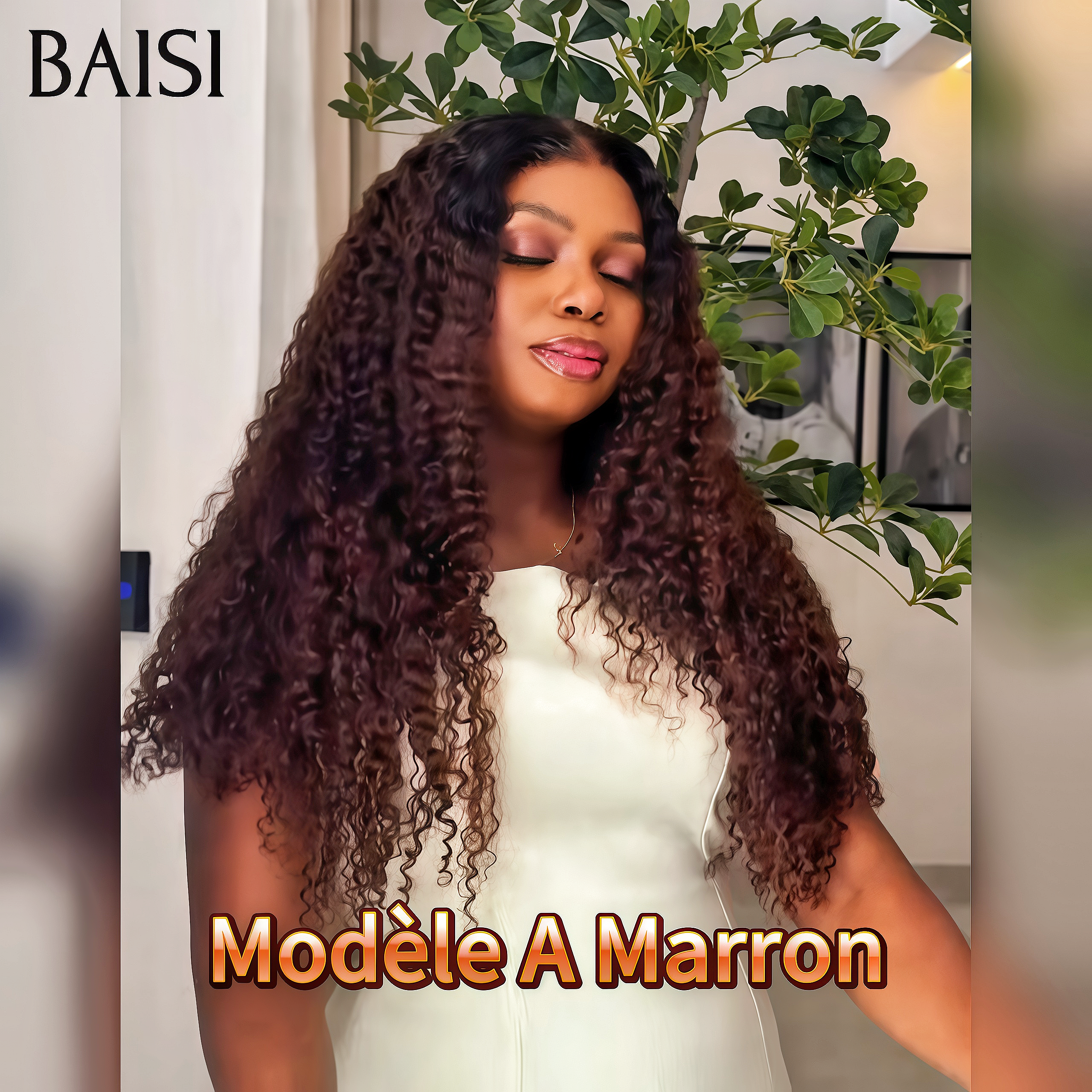 BAISI Perruque nouveau produit 3 types de perruques différents 100% cheveux humains