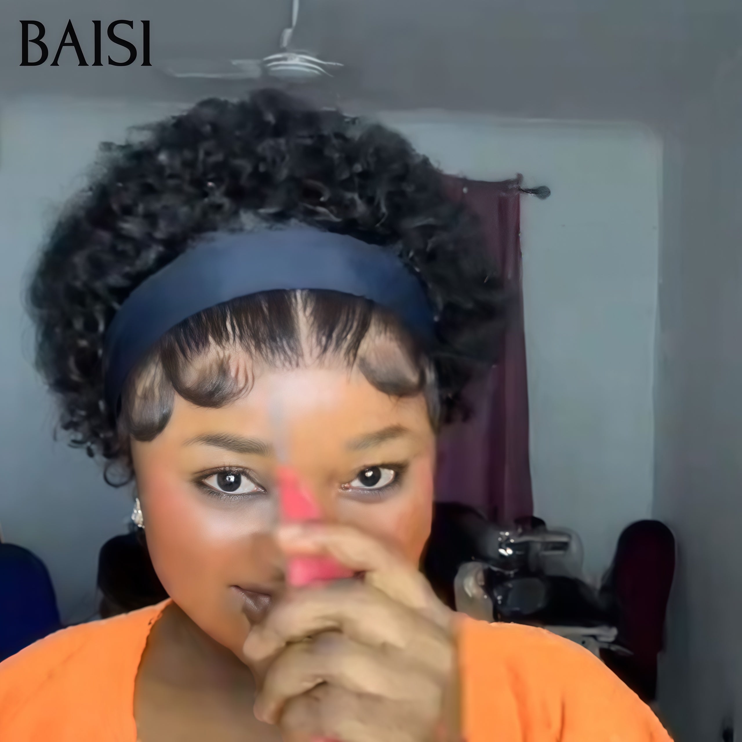 BAISI PROMO 1 Frontale + 1 Perruque = 99€ Lace Frontale avec coiffure tressée natte simple et efficace résultat beau et naturel pixie curly En 100% Cheveux Humains