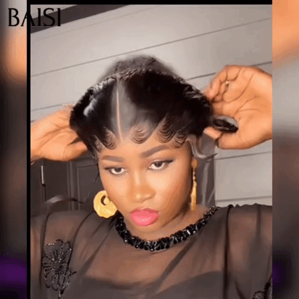 BAISI PROMO 1 Frontale + 1 Perruque = 99€ Lace Frontale avec natte prête à porter sans colle simple et efficace résultat beau et naturel En 100% Cheveux Humains