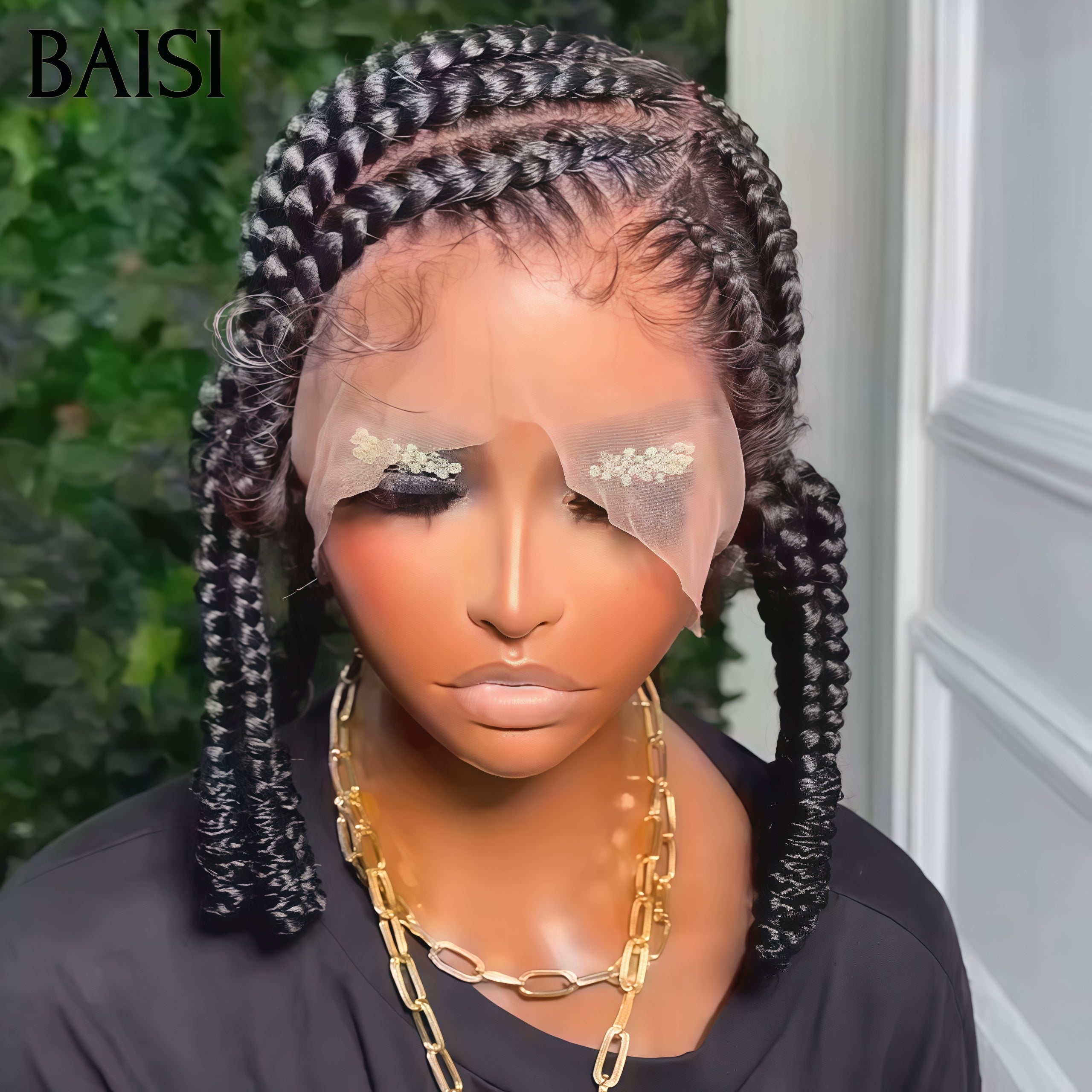 BAISI Full Lace avec Petite Natte Perruques 169€ sur mesure 100% comme indiqué sur la photo Facile à porter En cheveux humains