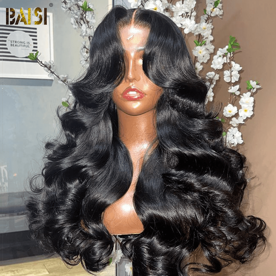 Baisi 13 x 4 Lace Frontal Wig Body Wave 100 % Echthaar Mix 2 Perücken erhalten niedrigen Preis (kein Code erforderlich)