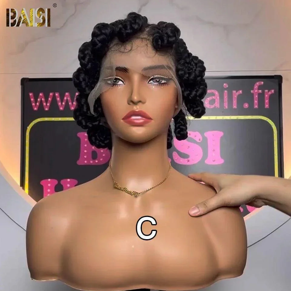 BAISI Cinco Perucas Diferentes Caixa Tranças Trança de Cabelo Sintético BS120