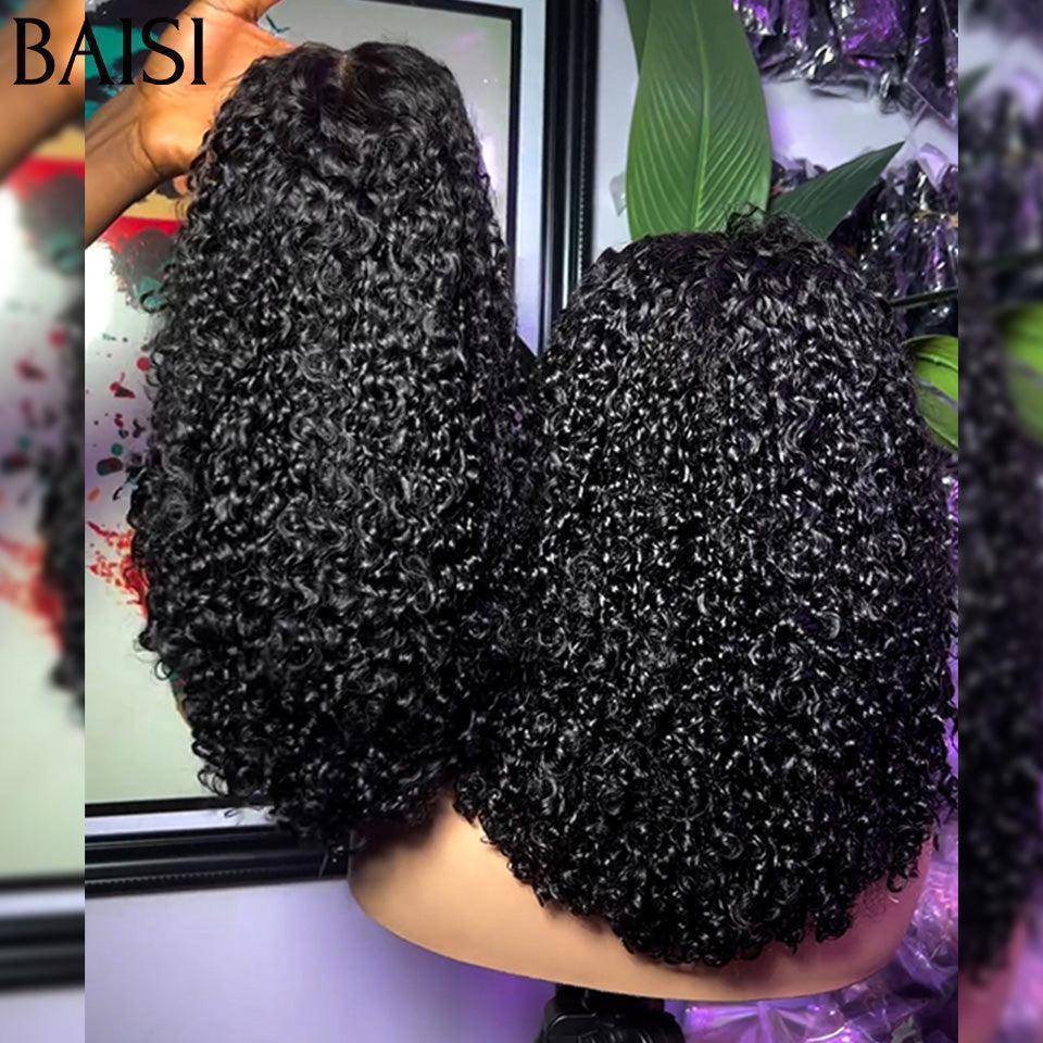 BAISI 4X4 Closure Perruque Naturelle ROMA 14 pouce 136€ moitié prix 300% Densité Sans Colle Lace déjà couper Facile à Porter MP50