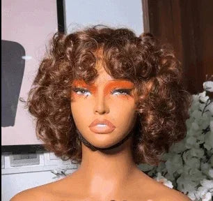 BAISI Offre Flash Perruque Bouclée Egg Wave en Couleur Mixte ou noir en 100% Cheveux Humains