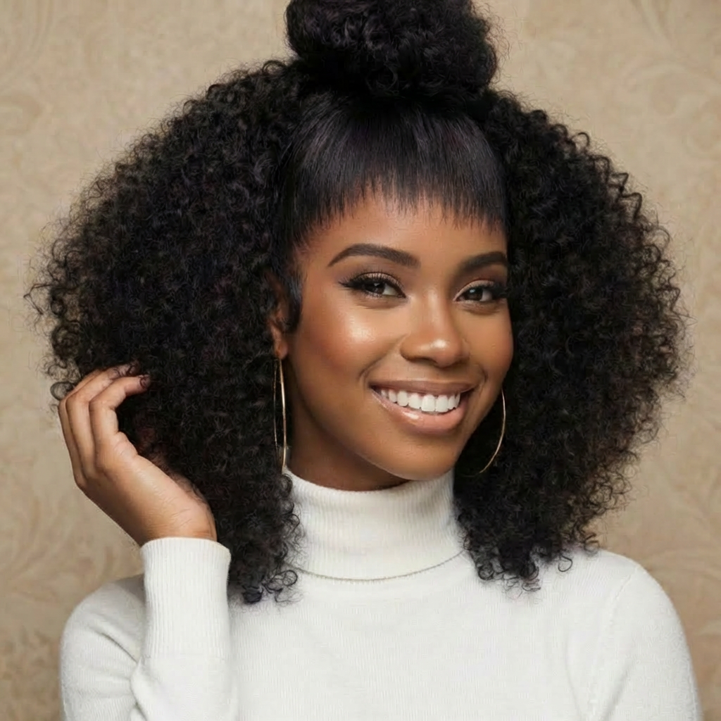 BAISI HAIR FR Grandes Promotion Perruque Lace Frontal Perruque Kinky Curly en 100% Raw Hair