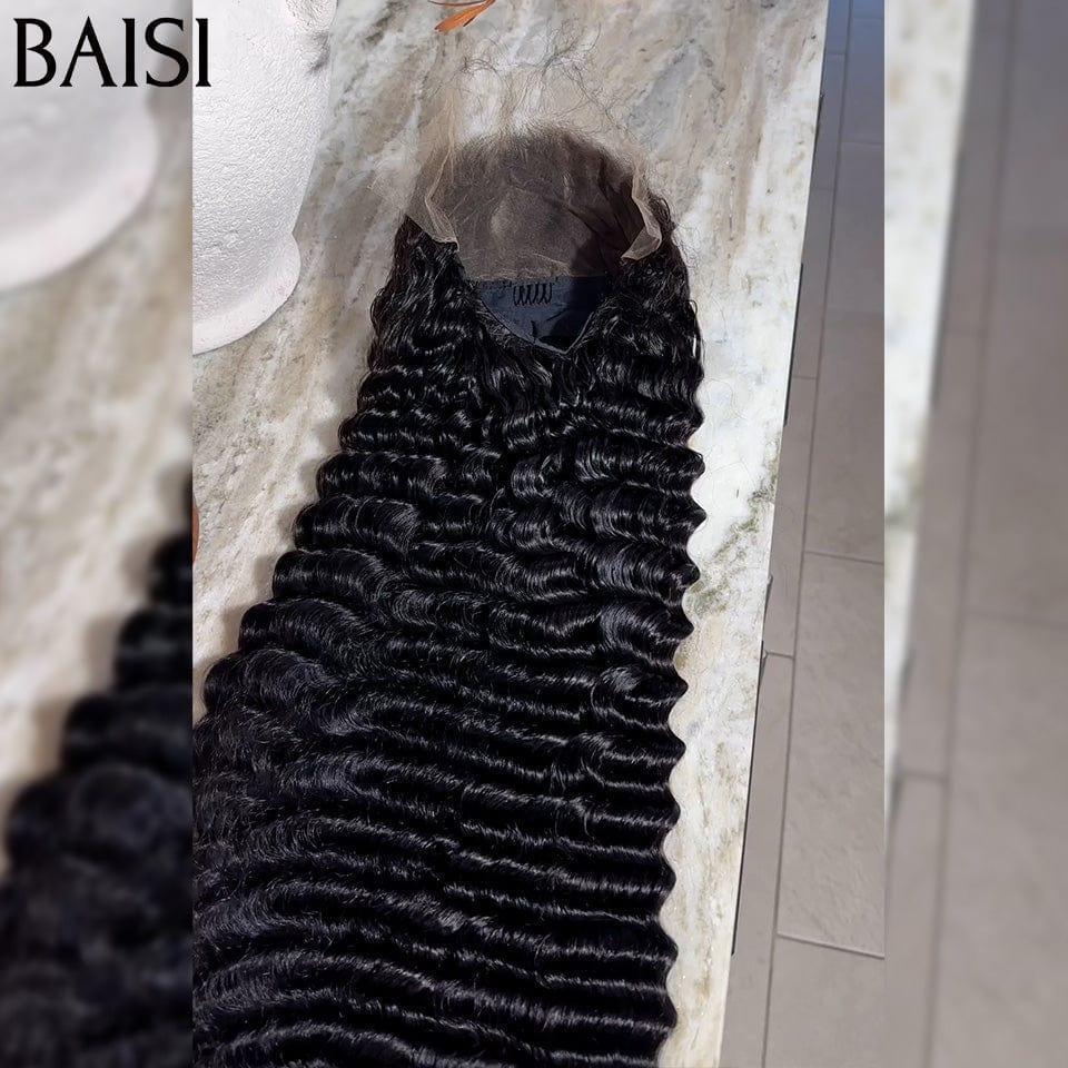BAISI 13x4 lace Frontal Perruque Deep Wave En Haut De Gamme 22 Pouces 139€ En 100% Raw Hair