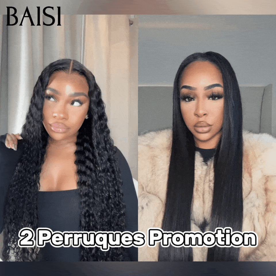 BAISI Blitzverkauf 2 Perücken aus 100 % Echthaar 212 Euro (kein Code erforderlich)