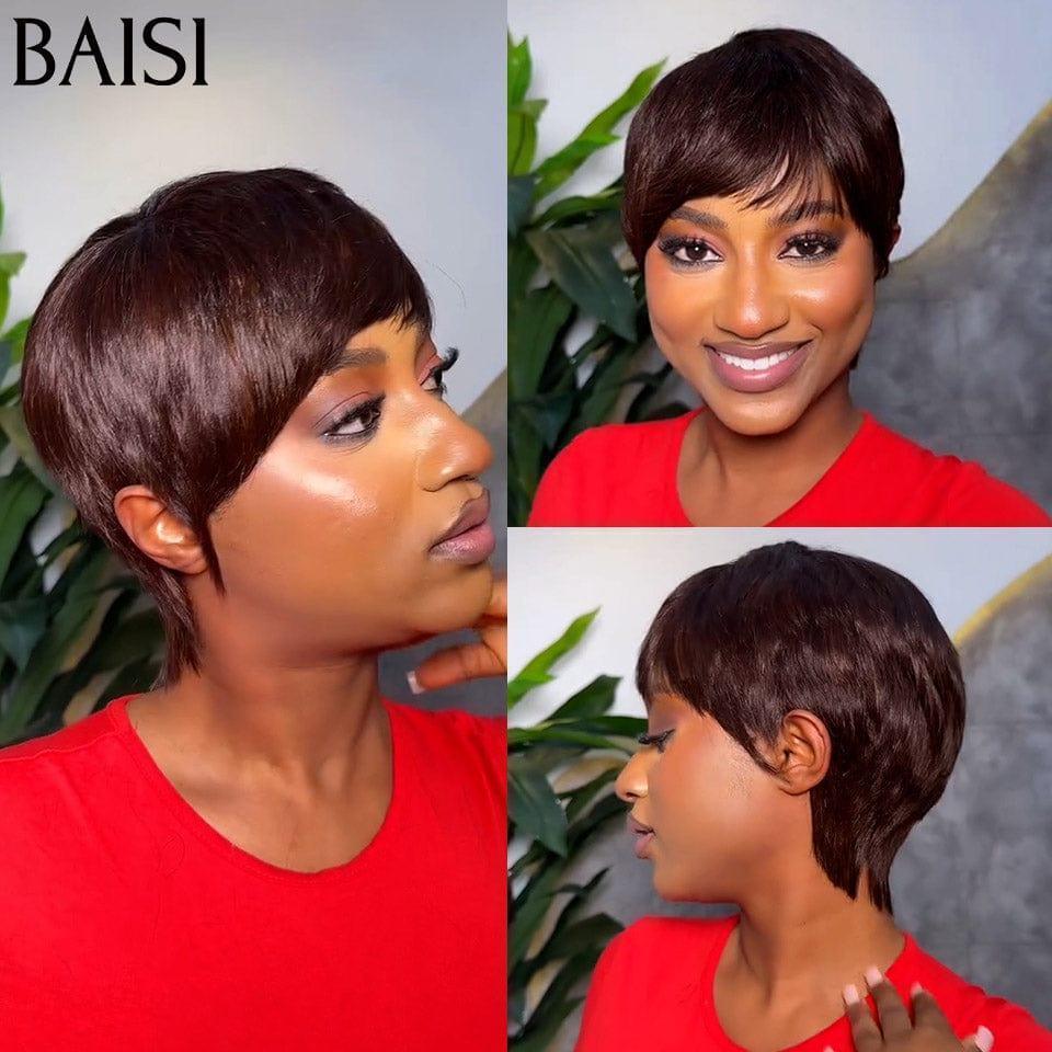 BAISI LEA kleine Haarschneidemaschine, hergestellt in Schwarz, 100 % MENSCHLICHES HAAR #026