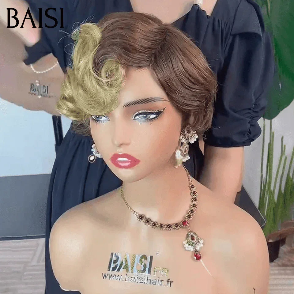 BAISI Pixie En Couleur #4#27 46€ en 100% Cheveux Humains
