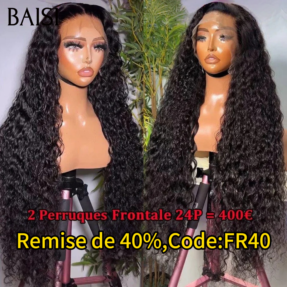 BAISI HAIR FR 13x4 Frontal Perruque Vente En Gros Sans colle 26 pouce +1 fer 169€ ou Réduction Supplémentaire Pour Le Prix D'usine 4 Perruques 24 pouces 624€