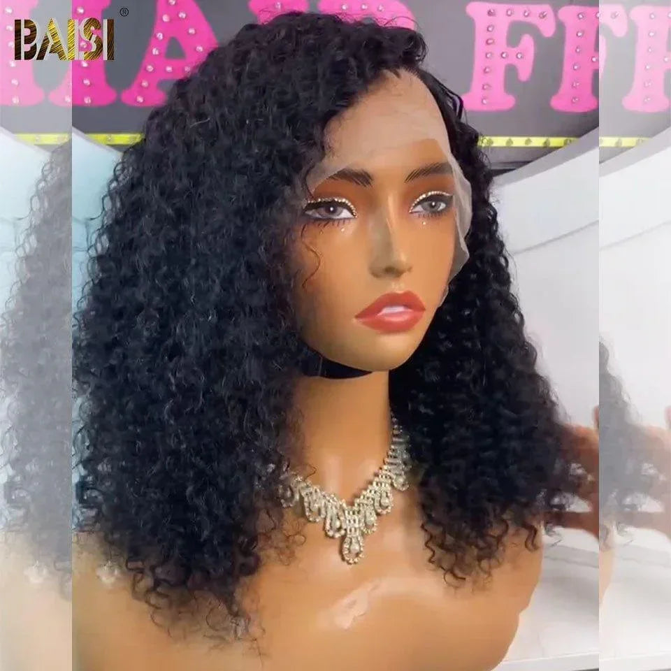 BAISI Achetez 2 perruques minimum au prix d'usine fournisseur 13X4 lace frontal perruque curly wave 24 Pouces 129€ ou en France TVA 0€ 48H arrivé T PART LACE PERRUQUE Afro Curl AVEC LE RAIE DE COTÉ