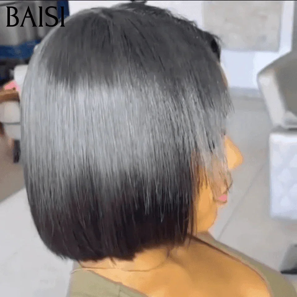 BAISI U PART PERRUQUE SANS LACE en 100% cheveux humains
