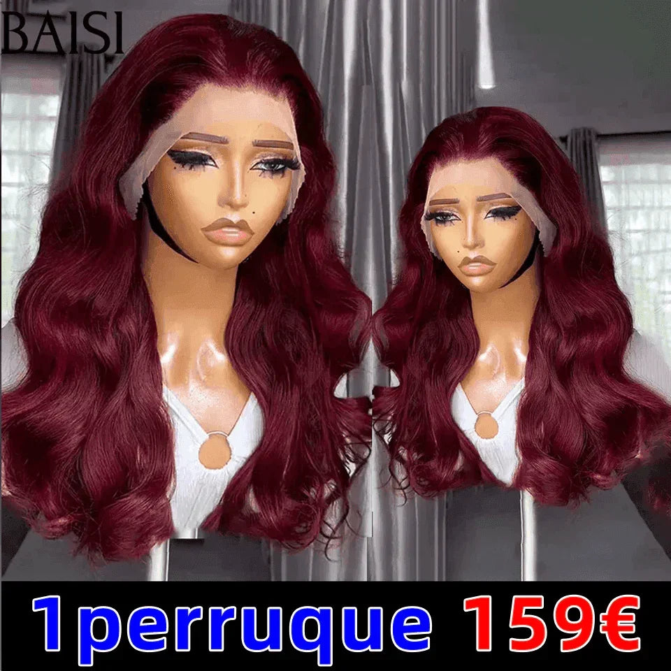 BAISI vente flash 1 perruque 159€ 13X4 body wave 18 Pouces 100% vrais cheveux humains CODE: FR20