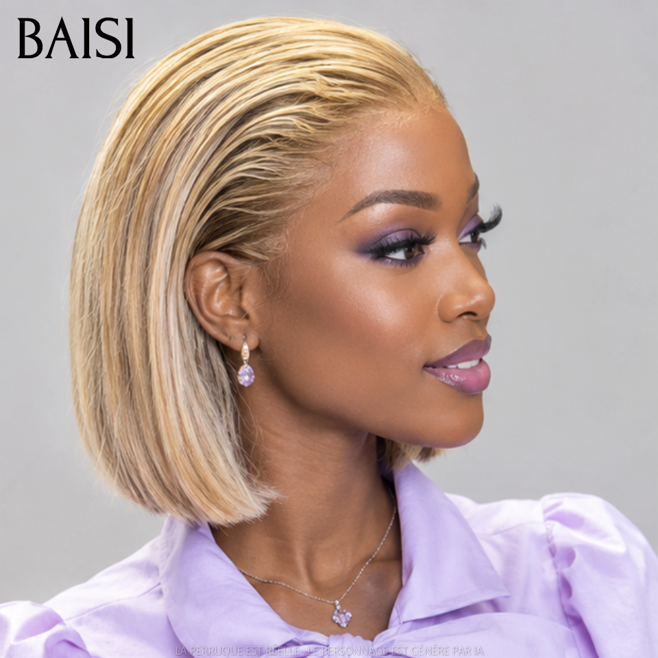 BAISI NOUVELLES ÉTÉ 2026 Perruque bob en couleur personnalisée comme vidéo 98€ 8 pouces 100% Cheveux Humains