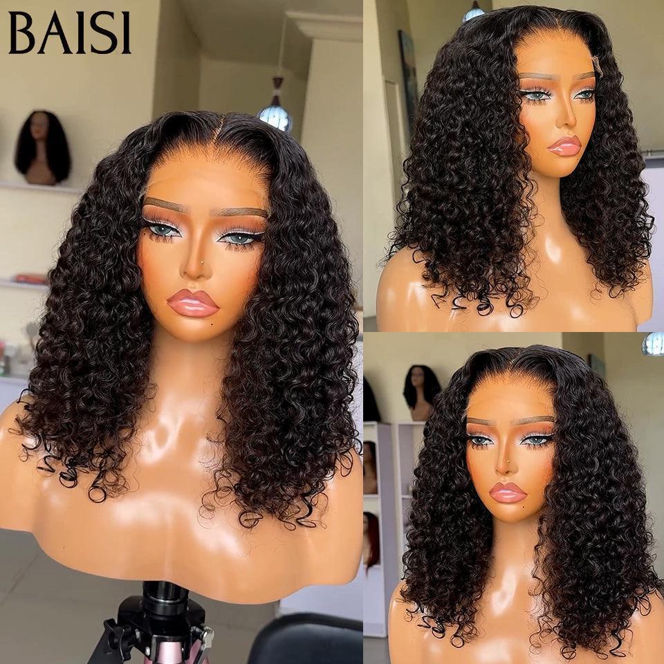 BAISI Acquista almeno 2 parrucche al prezzo di fabbrica fornitore in Francia IVA 0€ Arrivo in 48H 4X4 Closure Parrucca Naturale Deep Wave 200% Densità