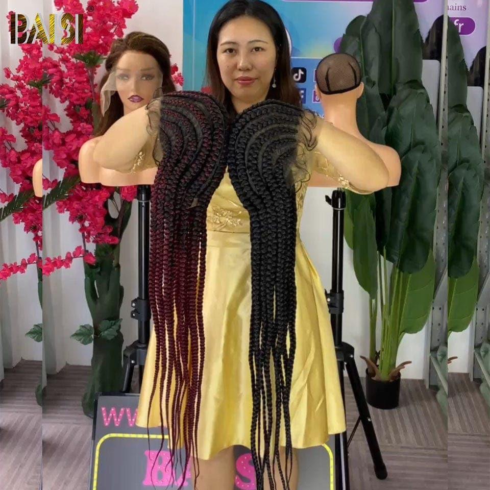 BAISI Full Lace Natte En Cheveux Synthétique