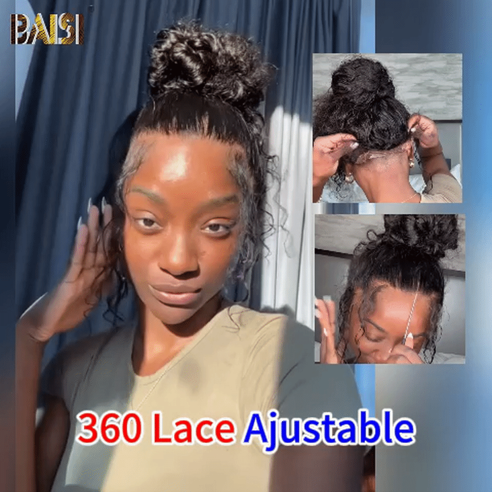 BAISI vente flash 2 perruques 199€ 360 Lace Ajustable 18 pouce 186€ en 100% vrais cheveux humains