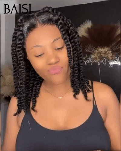 Trenza de pelo sintético de encaje completo BAISI