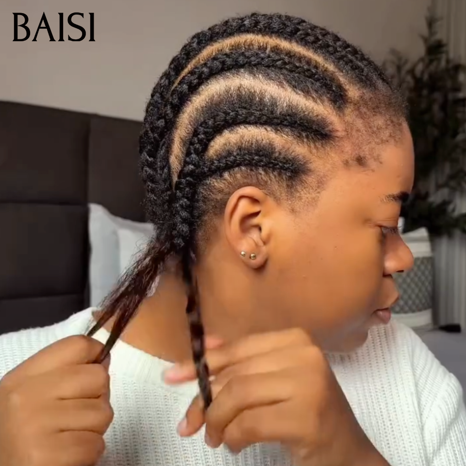 BAISI Extensions Plumes Curly en Marron #4 Installation Etape par Etape en Crochet Rendue Impeccable Plus Longue Plus de Volume en 100% Cheveux Humains