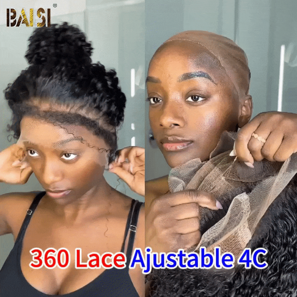 BAISI 1 Acheté + 1 Gratuits = 300€ et 360 Lace Ajustable 4C 18 pouce 196€ en 100% vrais cheveux humains