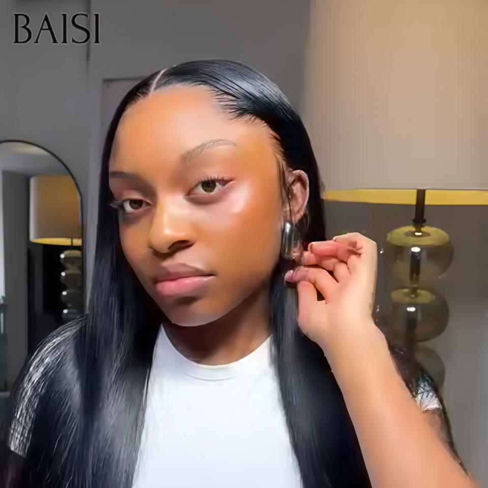 BAISI 4X4 Verschlussperücke zu lang Natürliche Welle 100% Echthaar kaufen 5 Stück, Neupreis