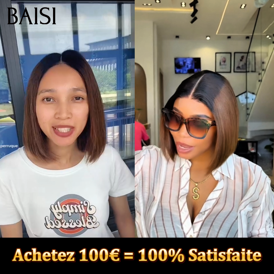Qualité SDD 100% Vietnam Hair Perruque Achetez 100€ = 100% Satisfaite 2X6 lace closure 10 pouce 100€ PROMO lisse noir 1BT4# marron de luxe 100% cheveux human hair