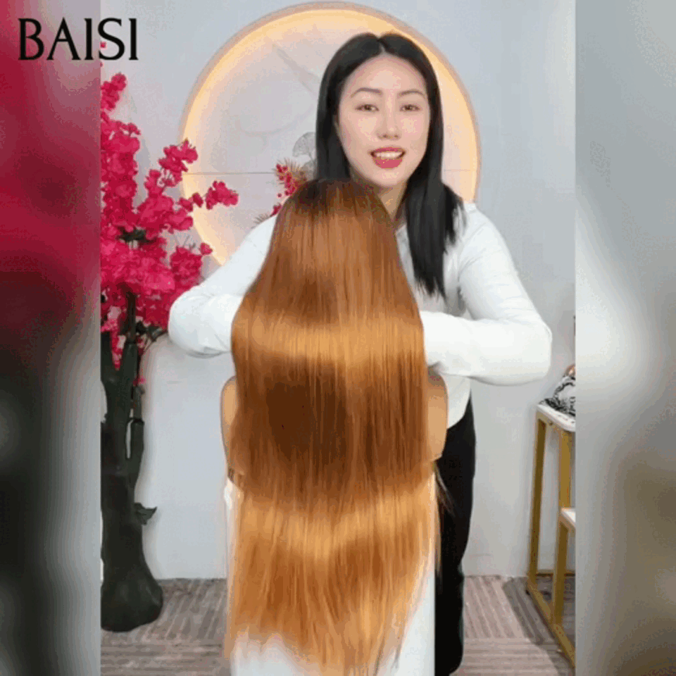 BAISI 13X4 lace frontal long Lisse Marron #1BT30 Promo 24 Pouces 150€ 100% Raw Hair en 100% vrais cheveux humains