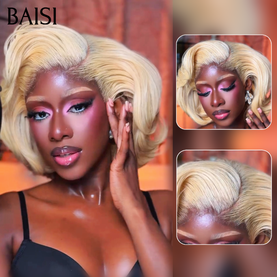 BAISI Peruca 13X4 20 polegadas + 1 FER grátis = 129€ Metade do preço, cacheada colorida body wave, sem cola, lace glueless, em 100% cabelo humano