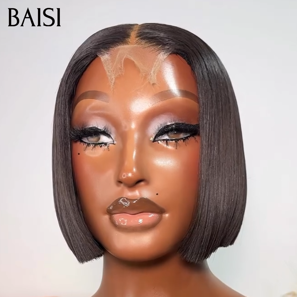 BAISI Lot de 3 perruques Vietnam Hair + Raw Hair 259€ Achetez 3 + 1 Gratuite Couleur Noir et Noir marron 1BT/4# Idéale Pour Revendre en 100% vrais cheveux humains BS65