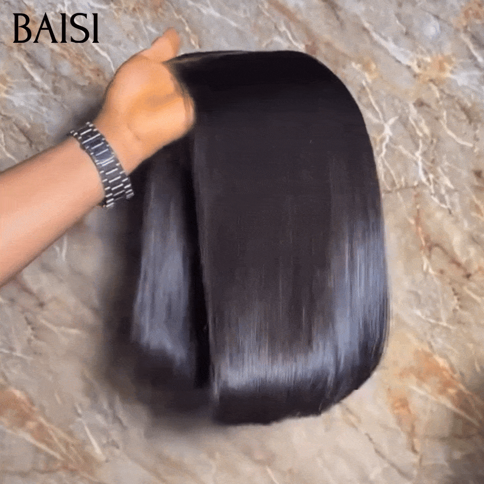 BAISI 2x6 Lace Perruque Bob Lisse 100% Vietnam Hair De LUXE SDD BONE STRAIGHT 8 et 10Pouces Prix Promo En 100% Cheveux Humains