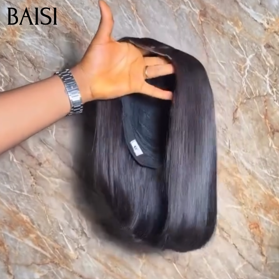 BAISI 2x6 Lace Perruque Bob Lisse 100% Vietnam Hair De LUXE SDD BONE STRAIGHT 8 et 10Pouces Prix Promo En 100% Cheveux Humains