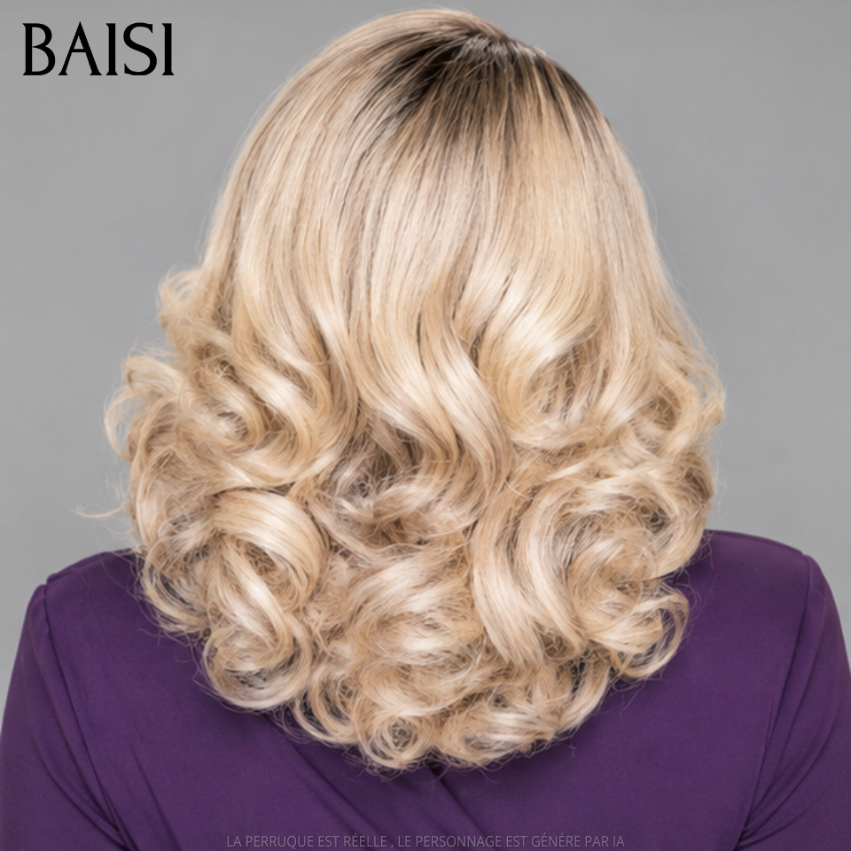 BAISI PROMO SDD Vietname Hair 159€ Perruque avec lace frontal bouclé egg wave Couleurs personnalisées en 100% Cheveux Humains