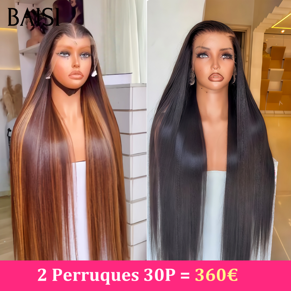 BAISI Gros Lot Liste prix en gros Perruques Modèles Mélangées Couleurs Mélangées Taille 12 18 24 et 30 Pouces Idéales Pour Revendre en 100% Cheveux Humains