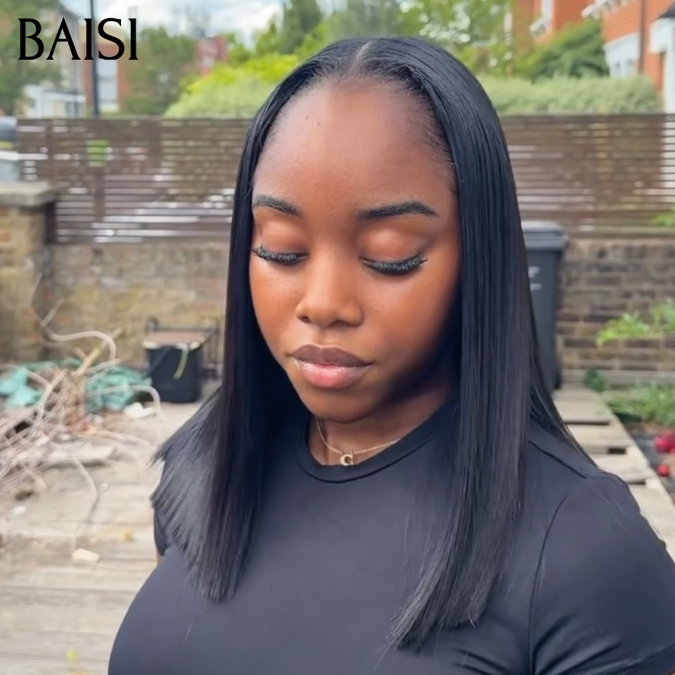 BAISI 2x6 Lace Perruque Bob Lisse 100% Vietnam hair 12Pouces 99€ Top Qualité SDD Bone Straight en 100% Cheveux Humains