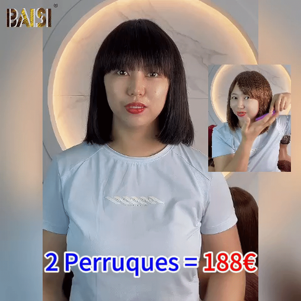 BAISI Lot De Perruque En Cheveux Humains 2 Perruques 188 euro